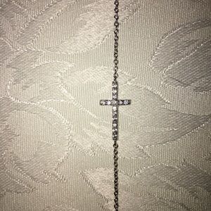 Bracelet with Jeweled Cross